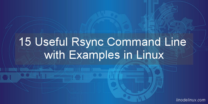 Rsync Command Line
