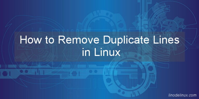 how-to-remove-duplicate-lines-in-linux-linodelinux