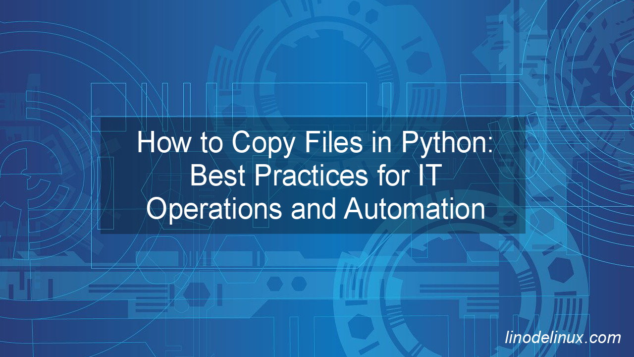 Copy Files in Python