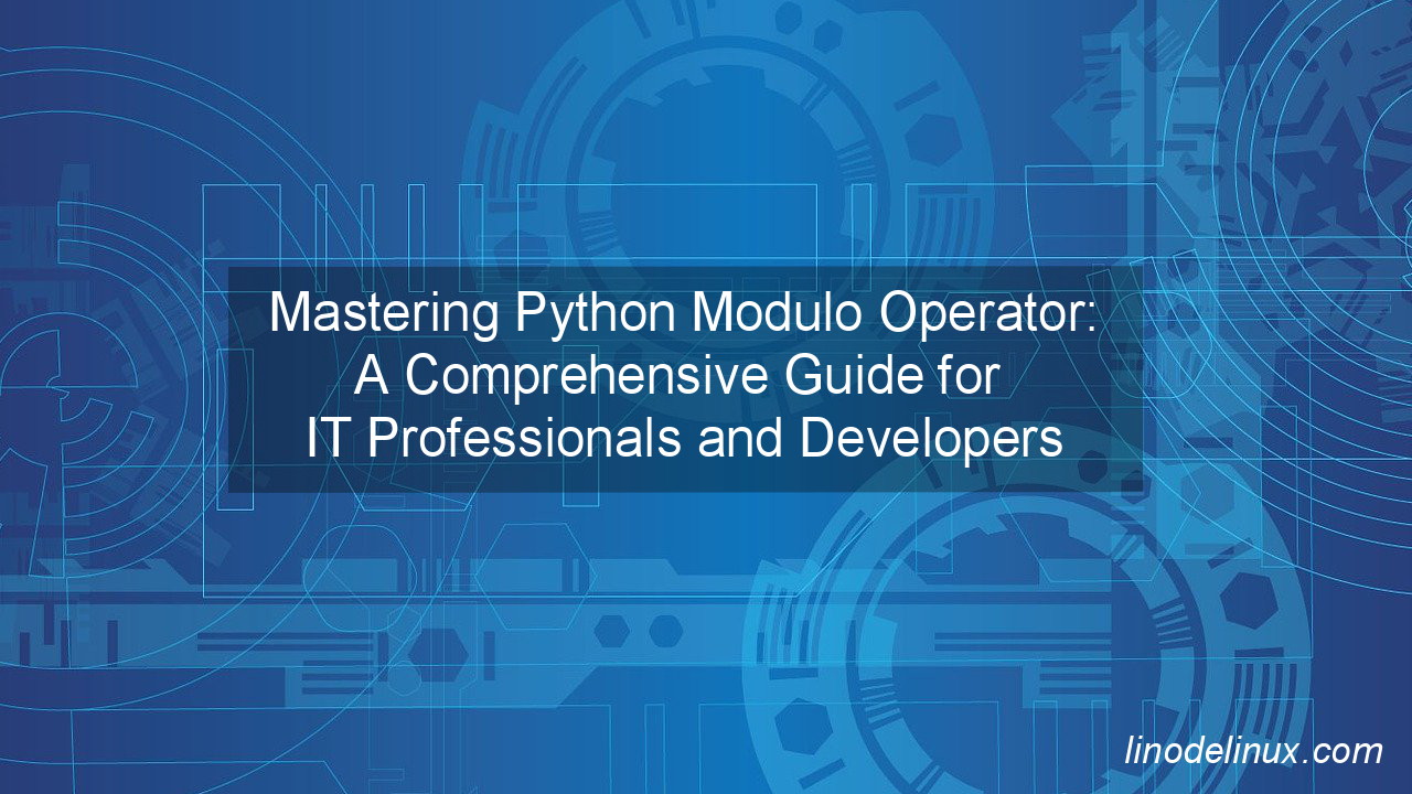 Python Modulo Operator